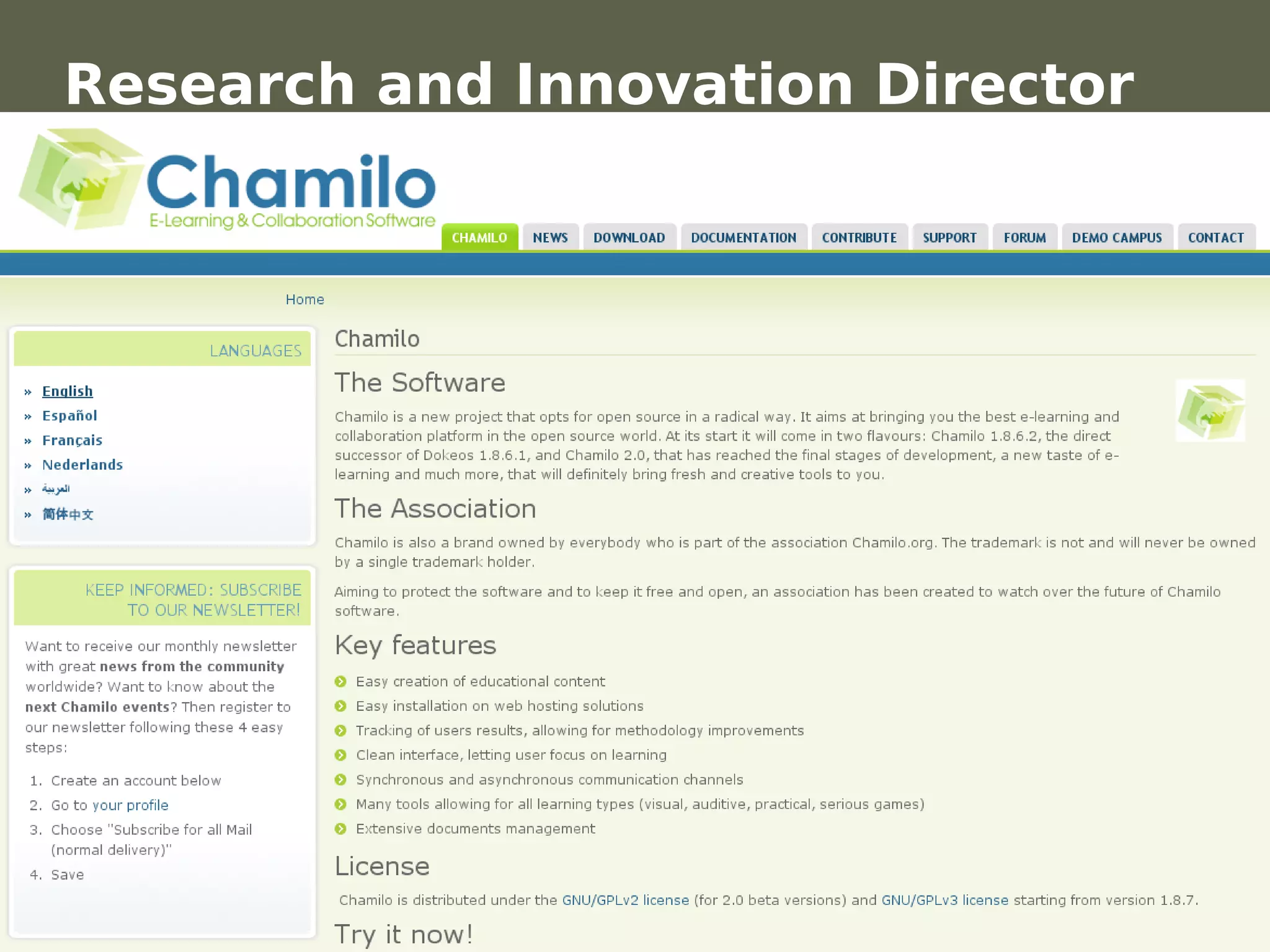 Research and Innovation Director




                                   Frederik Questier
Werken met portfolio's                    May 2011
04/10/05 | pag. 5                                  5
 