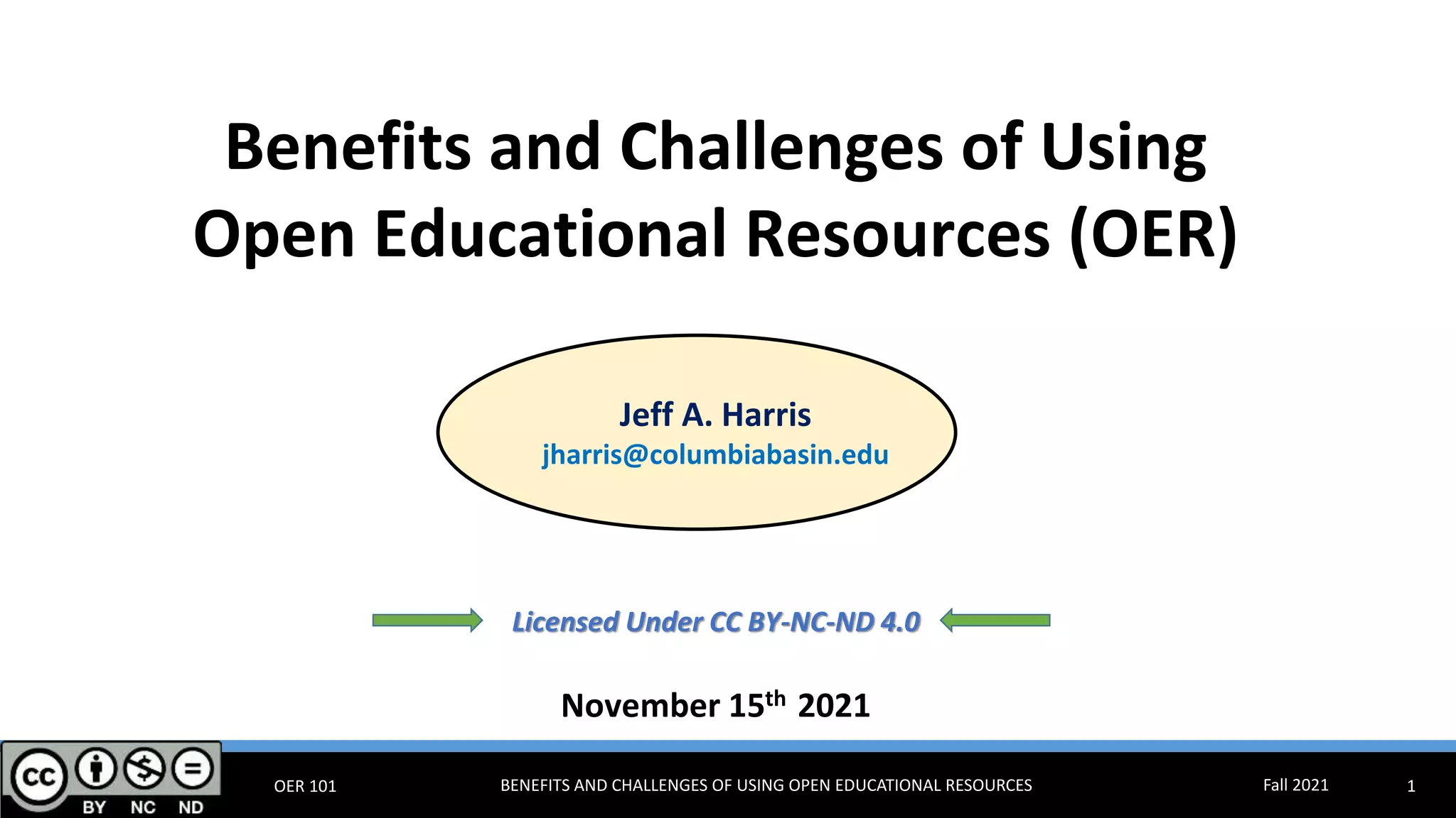 Open Educational Resources Benefits and Challenges | PPTX