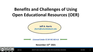Open Educational Resources Benefits and Challenges | PPTX