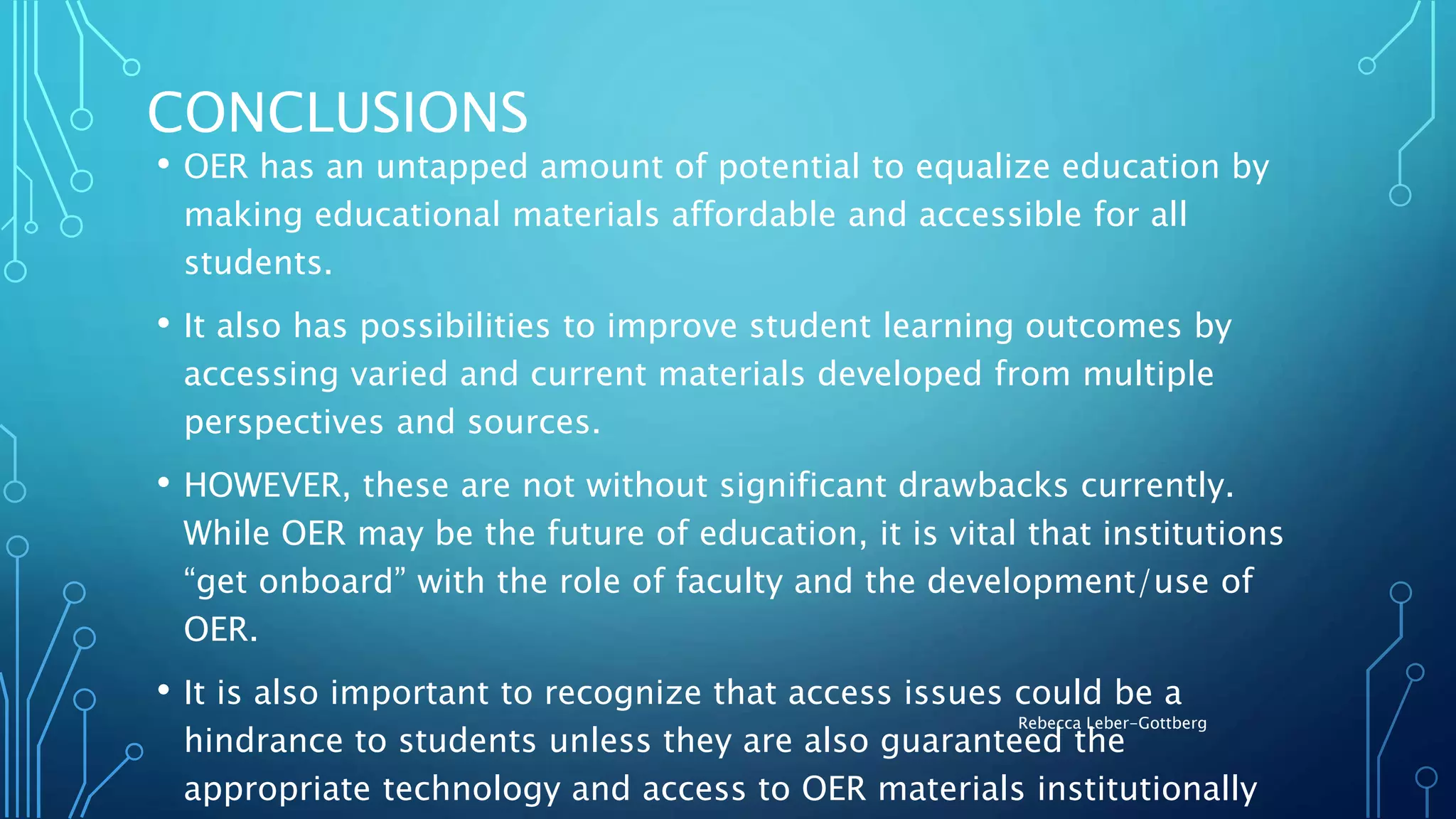 Open Educational Resources (OER) - Benefits and Challenges | PPTX