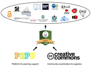 Version 4 - What’s Next & Community Input?

 Draft 3 published Oct/Nov

 Porting, deed and license chooser discussion pre-launch

 Launch Q4-2012/Q1-2013

                           Participate!

  Subscribe: http://lists.ibiblio.org/mailman/listinfo/cc-licenses
  Share ideas: http://wiki.creativecommons.org/4.0
 