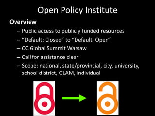 Join the School of Open!

1. Go to schoolofopen.org
2. Sign up for the discussion and announcements lists.
3. Introduce yourself at school-of-
   open@googlegroups.comand find support for your idea.
4. Register for a p2pu.org account and start creating!



Questions? Email the Project Manager at schoolofopen@p2pu.org
 