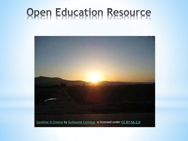 Open Education Resource | PPT | Free Download