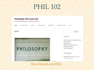 Thank you!
And contact info

Christina Hendricks
Sr. Instructor, Philosophy & Arts One, UBC
Website: http://blogs.ubc.ca/c...