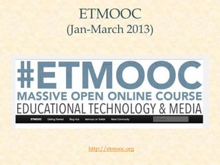 Open Education: From cMOOCs to UBC