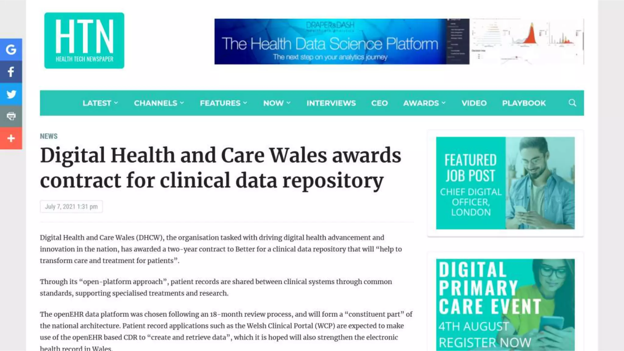 Wales Digital Health
 