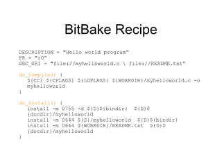 OpenEmbedded & BitBake - Denx | PPT