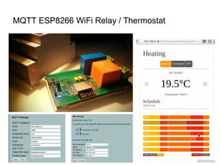 MQTT ESP8266 WiFi Relay / Thermostat
@mharizanov
 