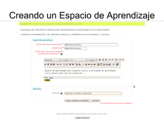 Creando un Espacio de Aprendizaje 