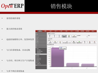 销售模块

    易用的询价系统





    强大的价格表系统





    追踪控制销售订单、发货和发票





    与门店系统集成、自动过账





    与合同、项目和主生产计划集成





    与多个网店系统集成
 