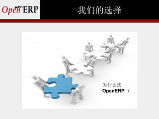 我们的选择




  为什么选
  OpenERP ？
 