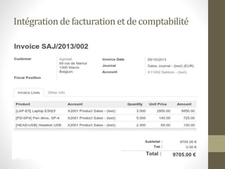 Intégrationde facturationet de comptabilité
 