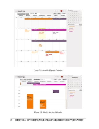Figure 5.8: Monthly Meeting Calendar




                     Figure 5.9: Weekly Meeting Calendar



50   CHAPTER 5. OPTIMIZING YOUR SALES CYCLE THROUGH OPPORTUNITIES
 