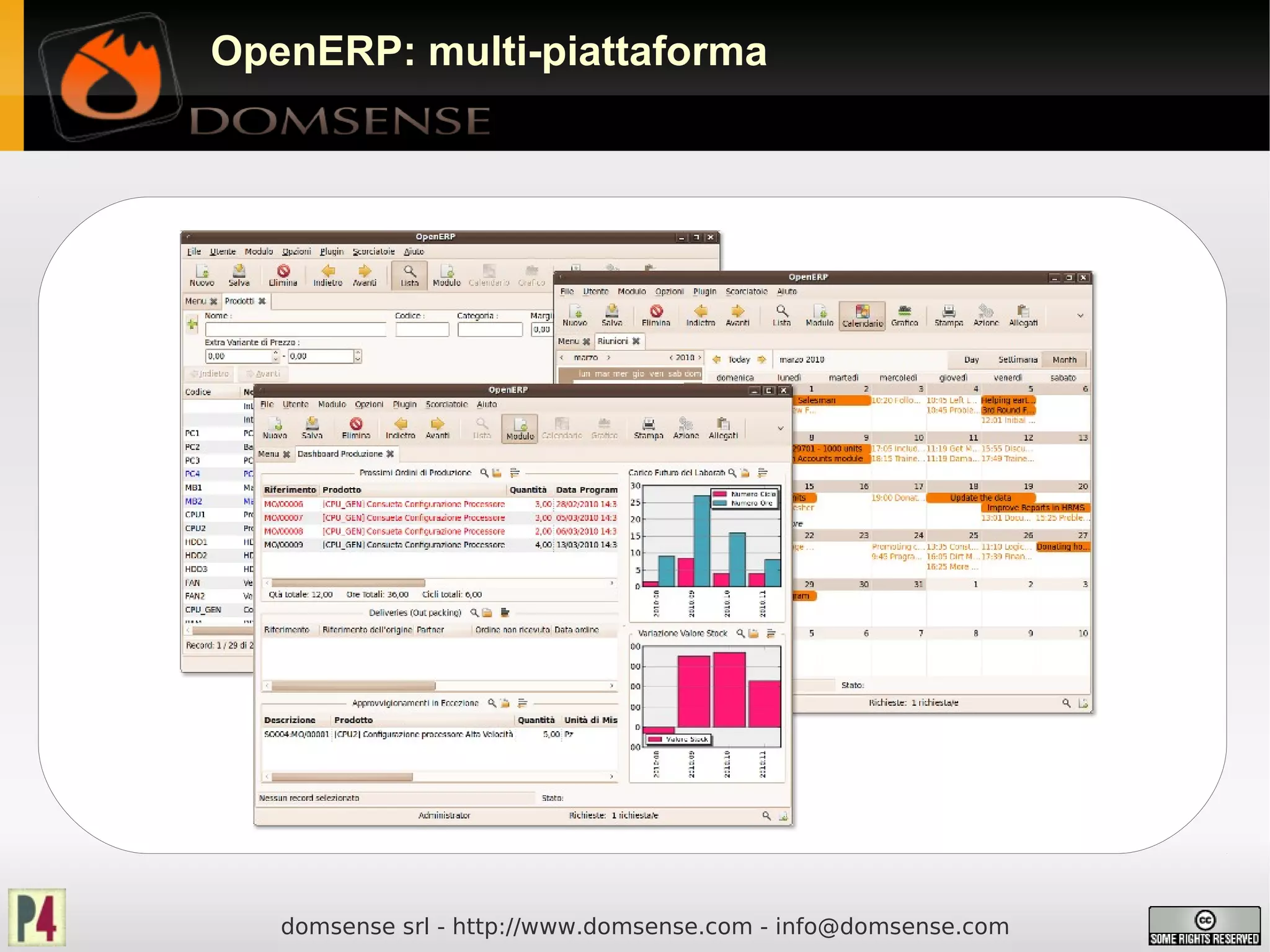 OpenERP: multi-piattaforma




   domsense srl - http://www.domsense.com - info@domsense.com
 