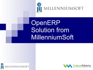 OpenERP Solution from MillenniumSoft 