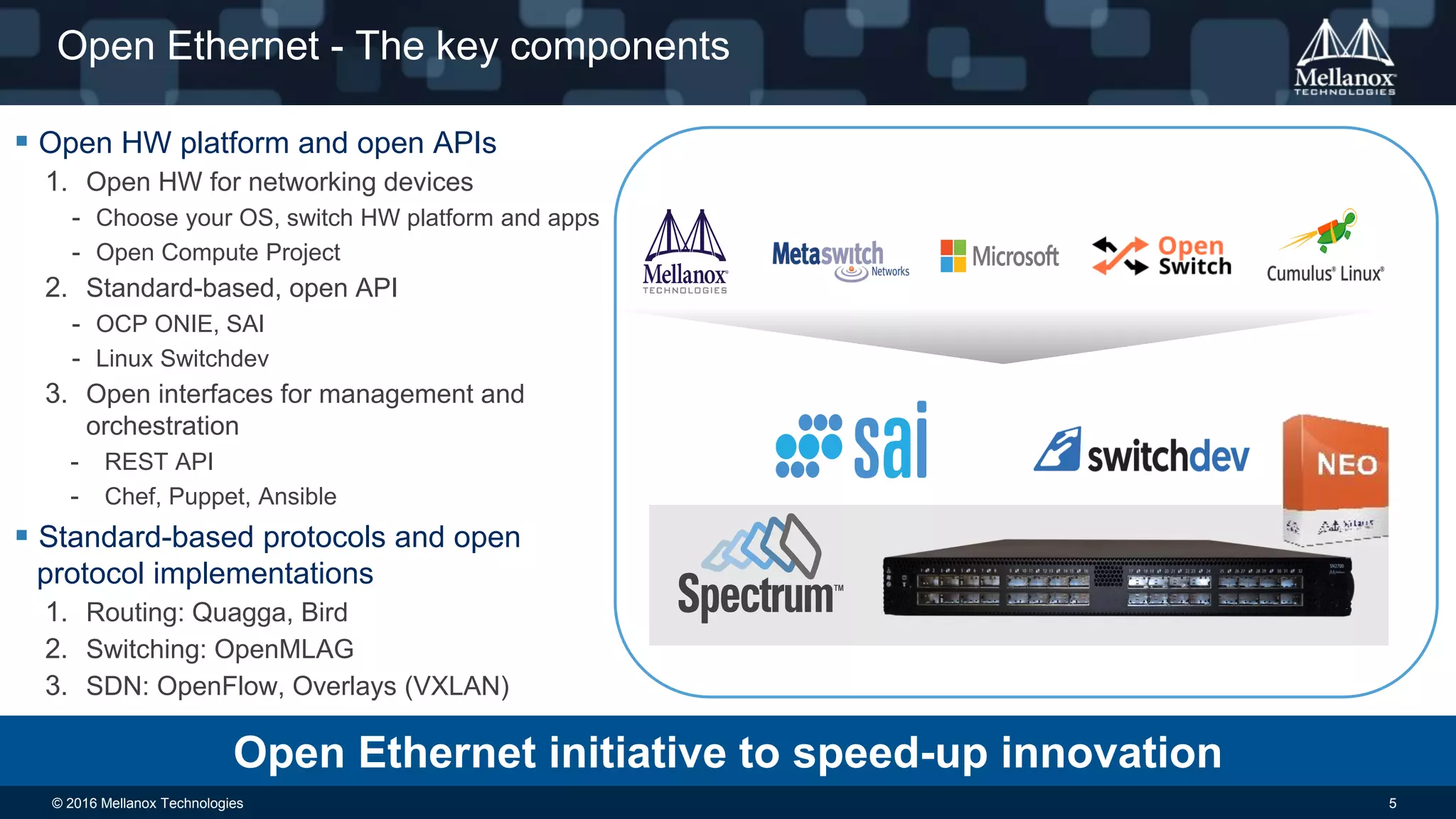 Open Ethernet: an open-source approach to modern network design | PDF