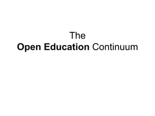 Open everything   Exploring open in higher education