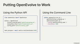 OpenEvolve: an open-source evolutionary coding agent | PDF