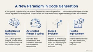 OpenEvolve: an open-source evolutionary coding agent | PDF