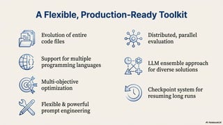 OpenEvolve: an open-source evolutionary coding agent | PDF