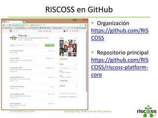 Comunidad RISCOSS
OpenExpo Day, 16 de junio de 2015, Madrid© RISCOSS Consortium
24
 