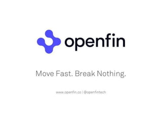 Openfin pitch deck series c