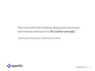 Openfin pitch deck series c