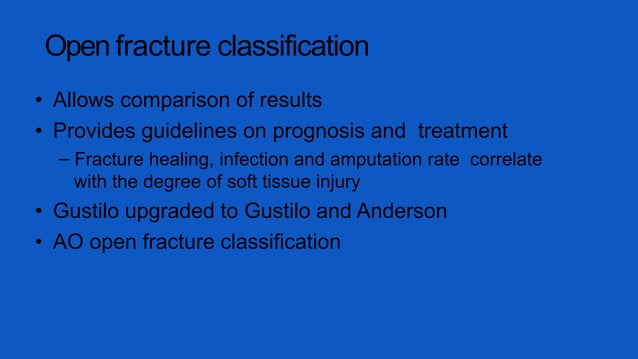 Open fracture management | PPTX