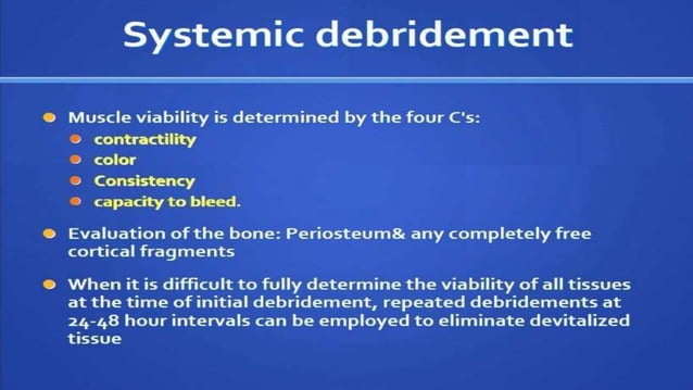 Open fracture management | PPTX