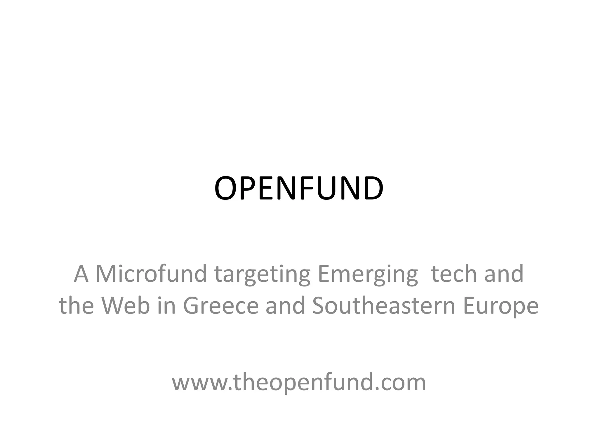 Open Fund Slides