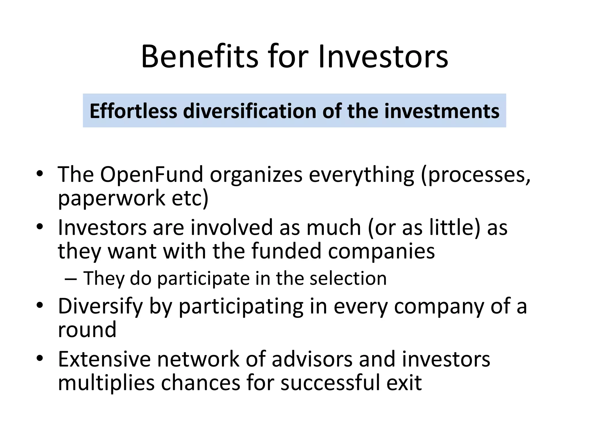 Open Fund Slides