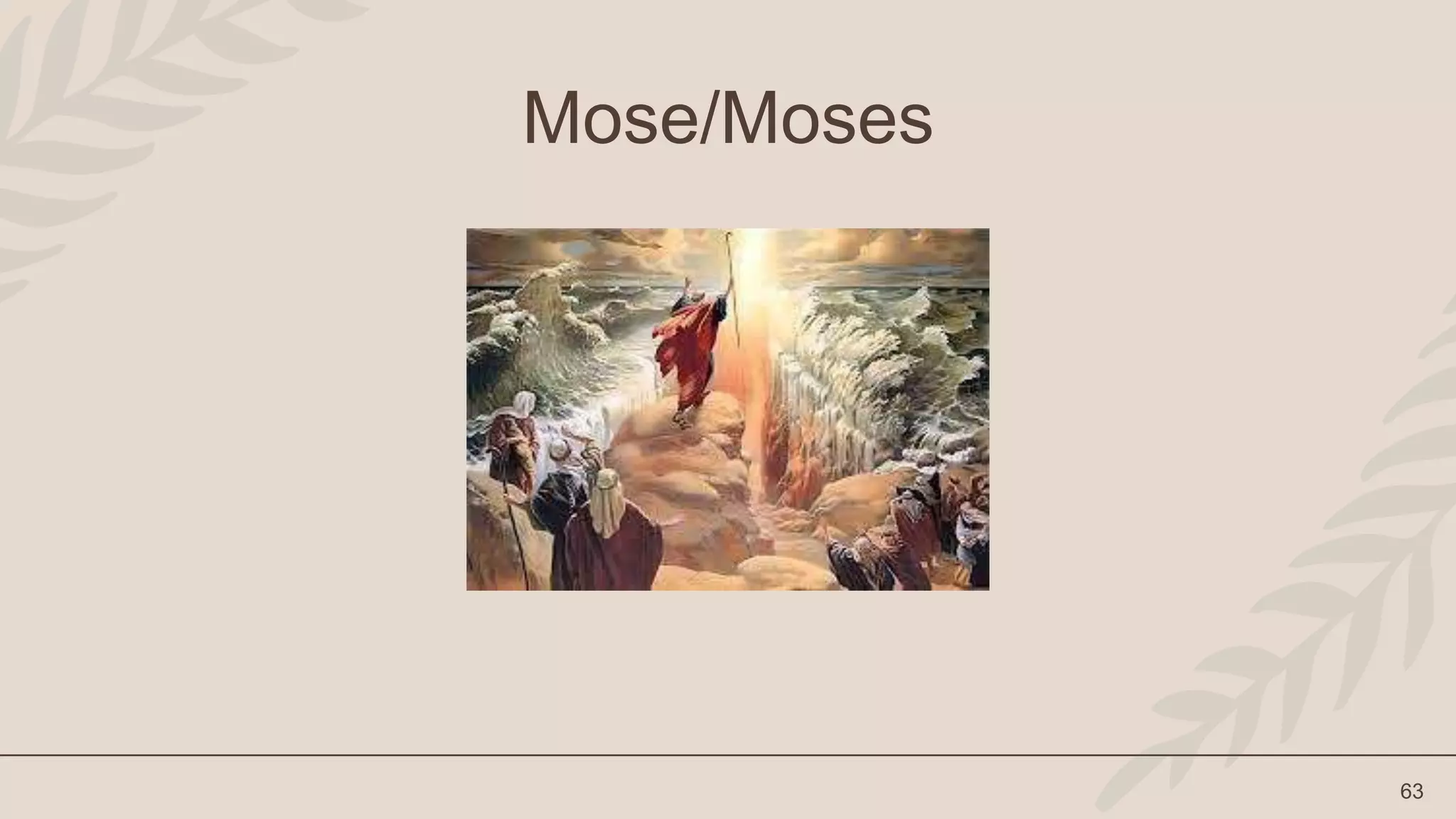 63
Mose/Moses
 