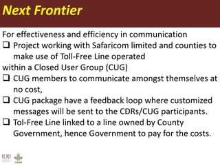 Mobile phone-based syndromic surveillance system for early detection and control of livestock diseases