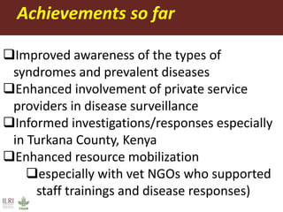 Mobile phone-based syndromic surveillance system for early detection and control of livestock diseases