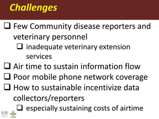 Mobile phone-based syndromic surveillance system for early detection and control of livestock diseases