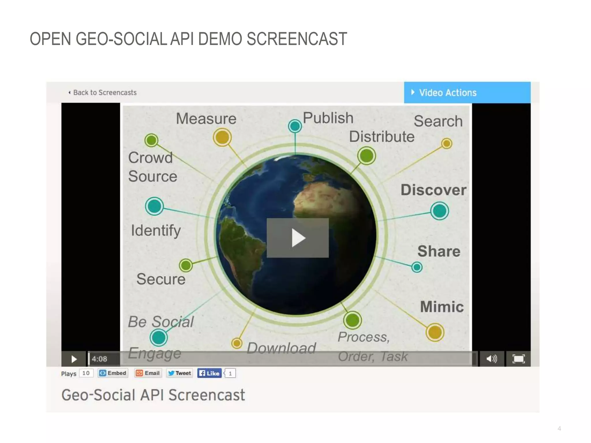 4
OPEN GEO-SOCIALAPI DEMO SCREENCAST
 