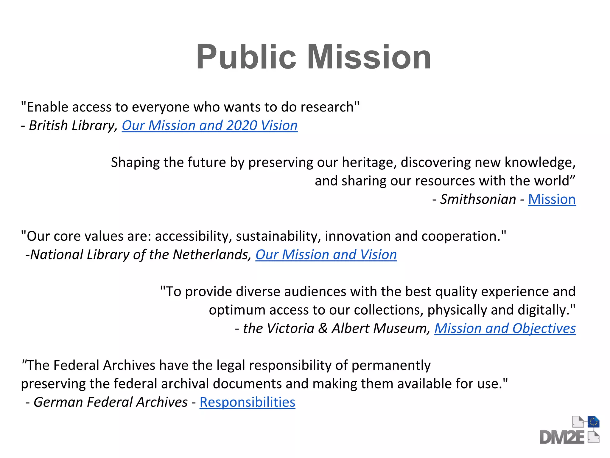 Public Mission 
 