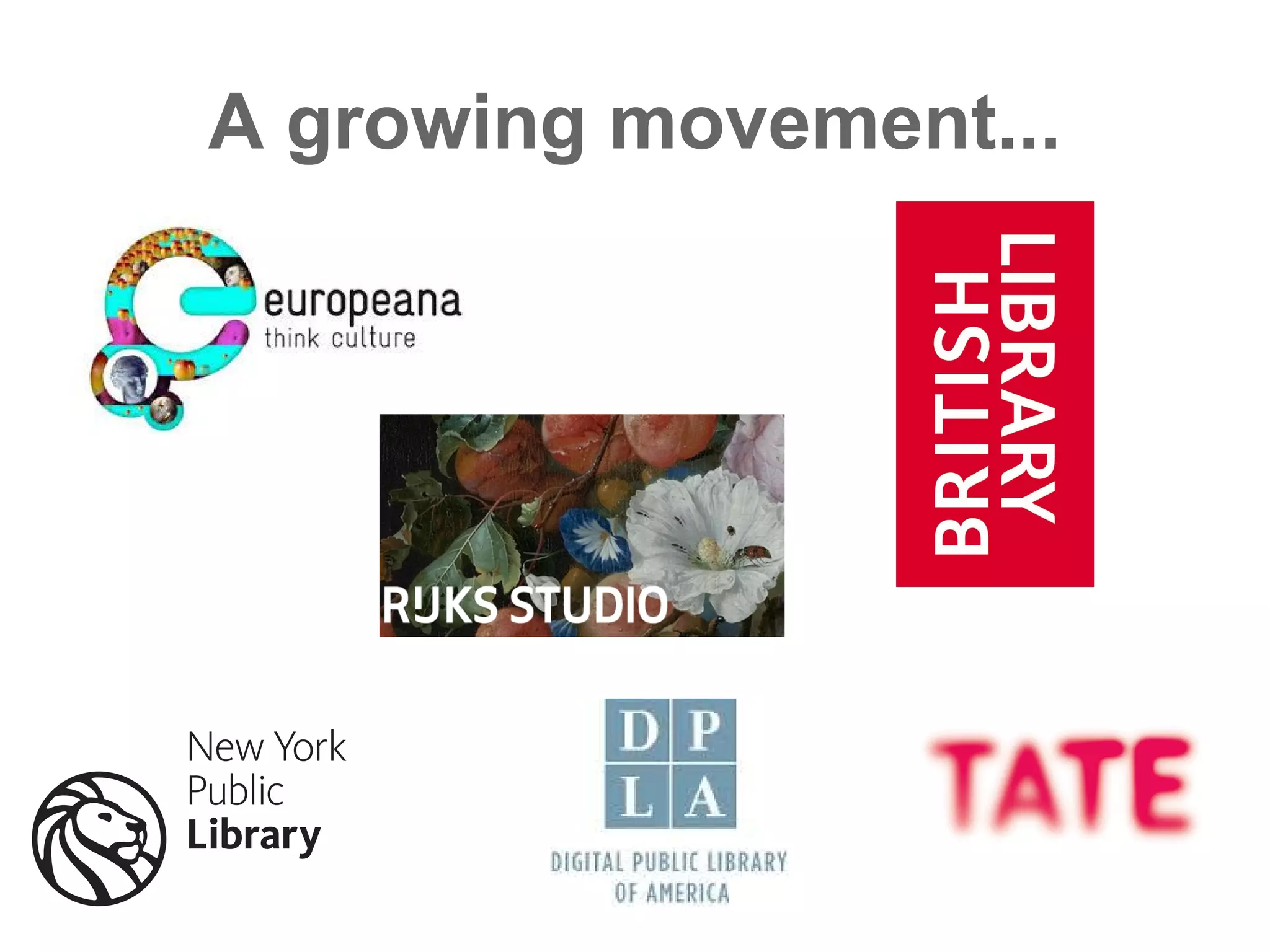 A growing movement... 
 