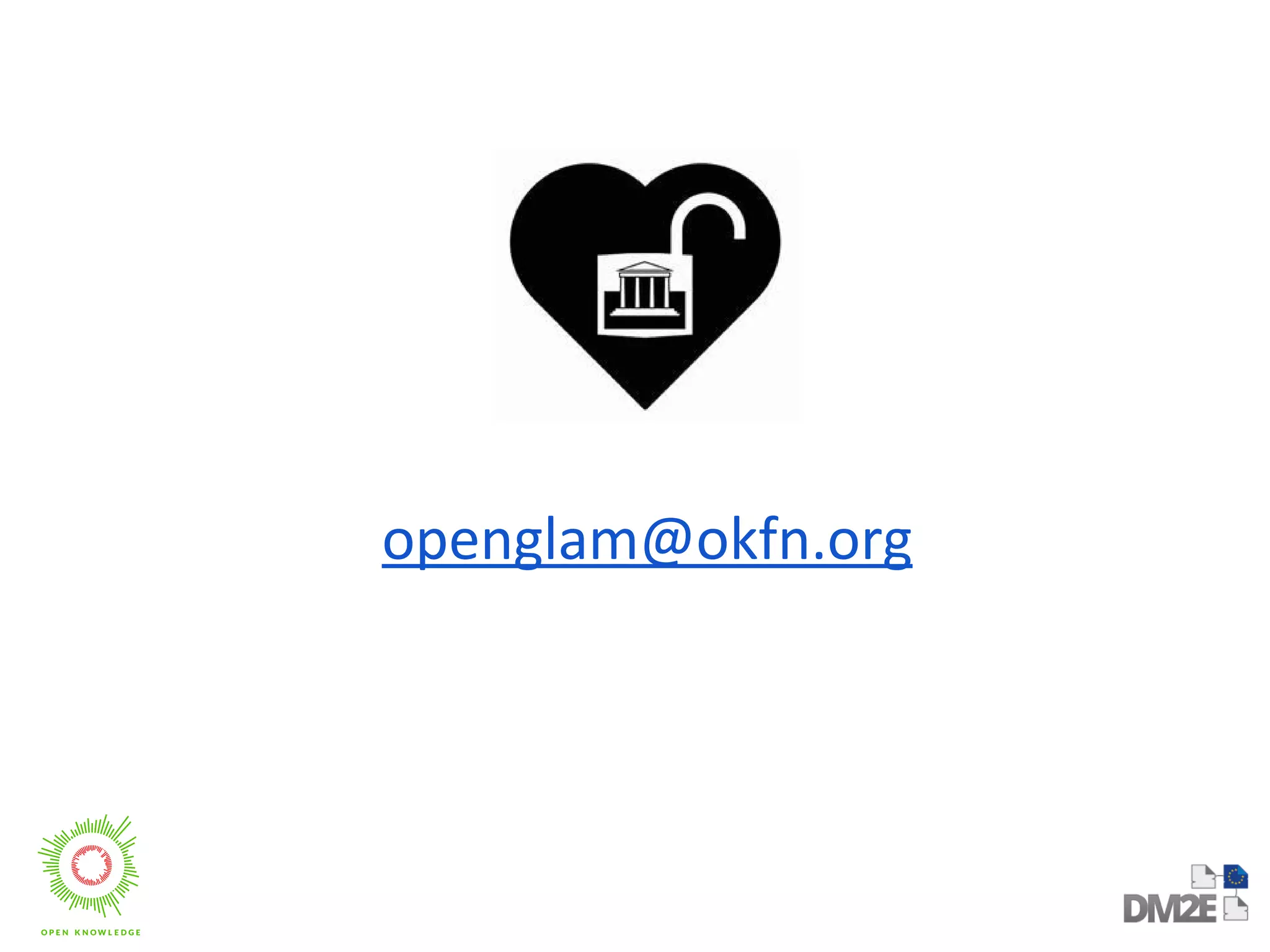 The value of open data and the OpenGLAM network