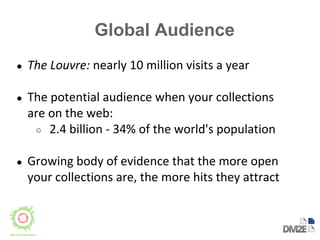 Global Audience 
● 
● 
○ 
● 
 