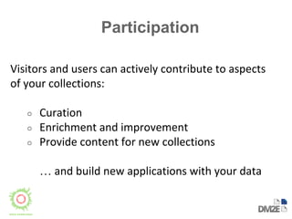 Participation 
○ 
○ 
○ 
… 
 