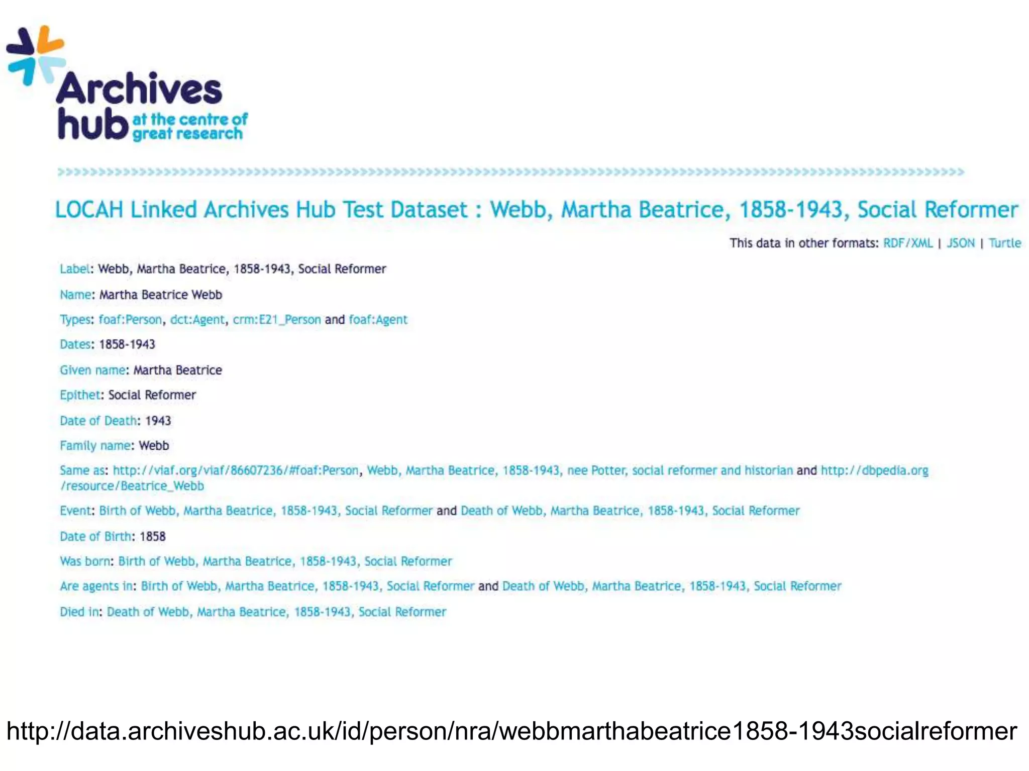 http://data.archiveshub.ac.uk/id/person/nra/webbmarthabeatrice1858-1943socialreformer
 