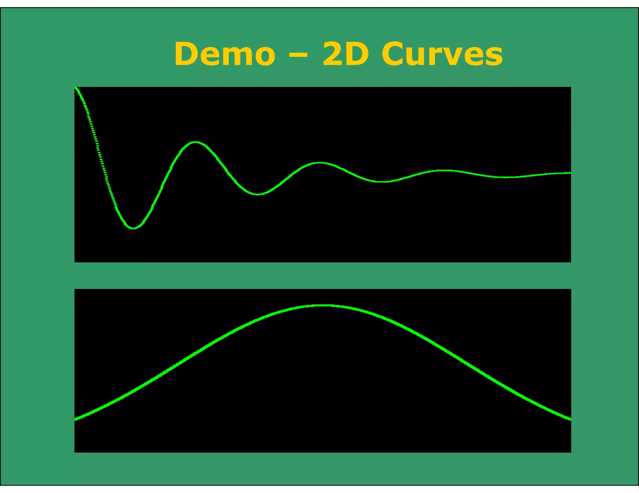 Demo – 2D Curves
 