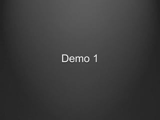 Demo 1
 