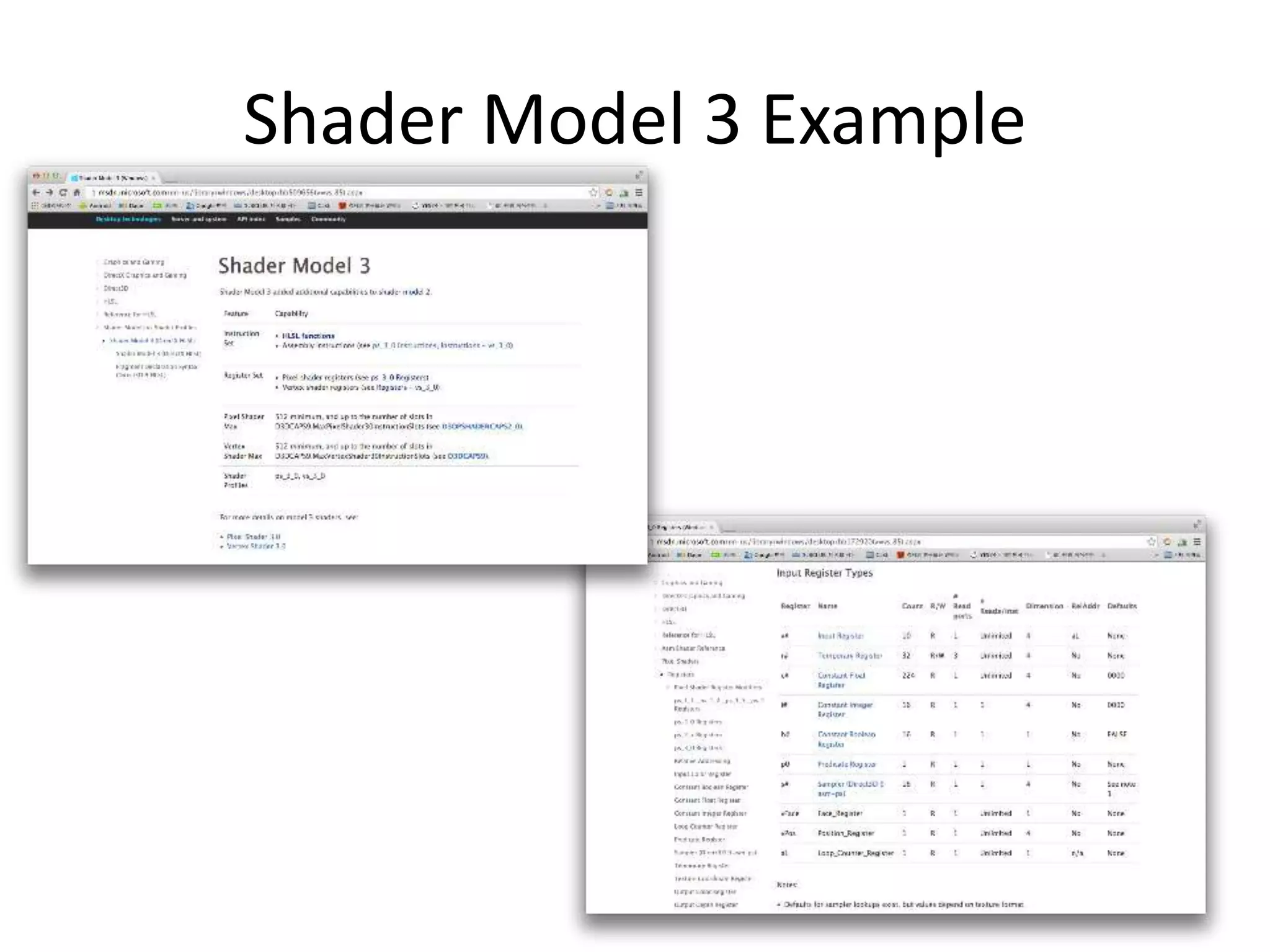 Shader Model 3 Example
 