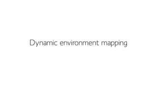 Dynamic environment mapping
 