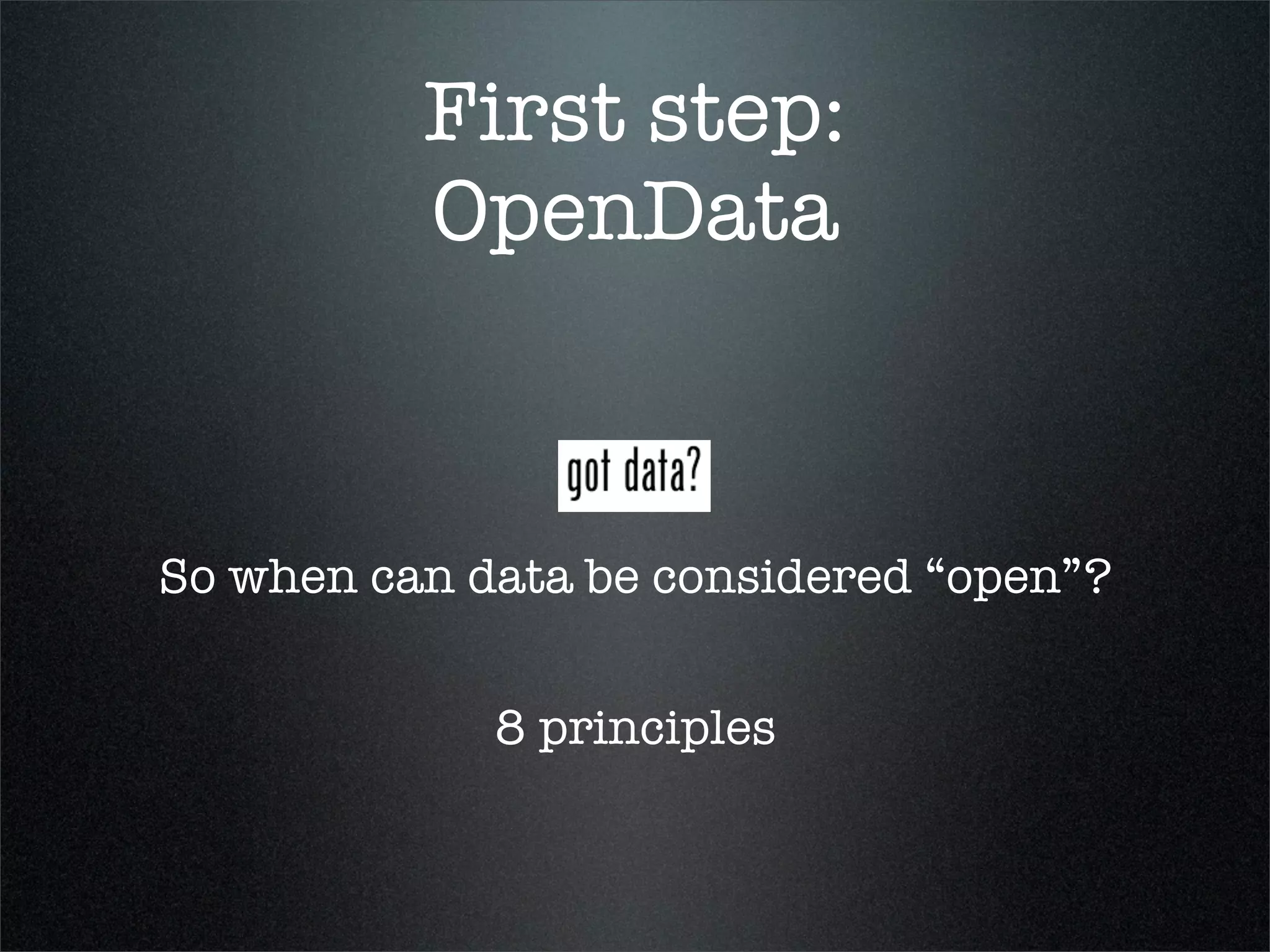 OpenGov and OpenData