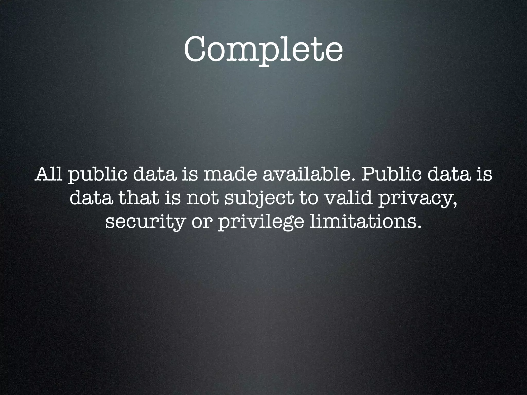 OpenGov and OpenData