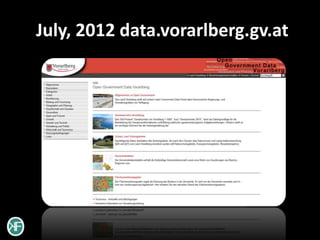 July, 2012 data.vorarlberg.gv.at
 