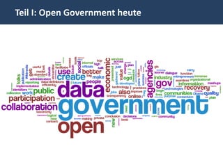 Teil I: Open Government heute
 